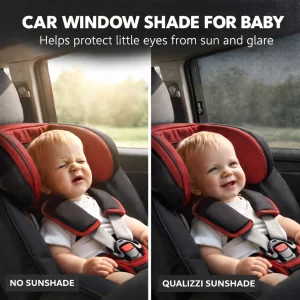 Best Fitting Car Window Shades for Babies-Full coverage mesh sock style
