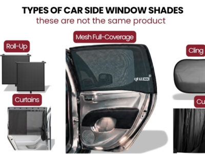 TYPES of side window sunshades, they are not all the same product