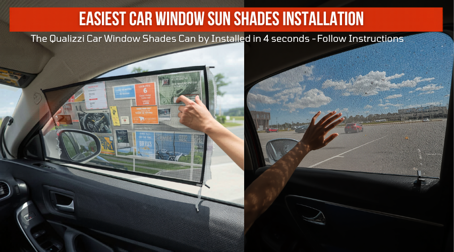Qualizzi Easiest Car Window Sun shades installation and removal