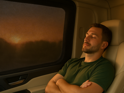 Qualizzi Side Window Shades for Trucks and Truckers comfort on long hauls