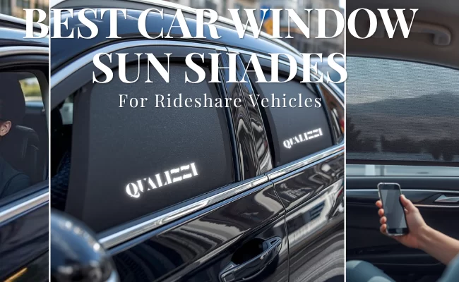 Qualizzi Best Car Window Sunshades for Rideshar Vehicles