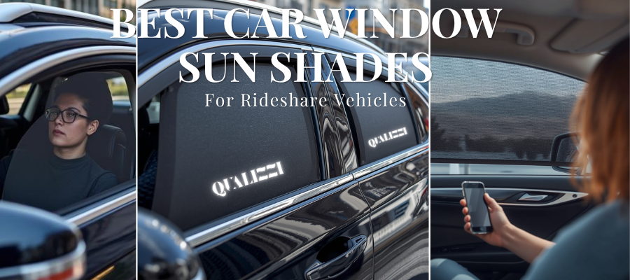 Qualizzi Best Car Window Sunshades for Rideshar Vehicles